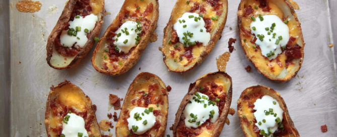 Incredible Edibles: Loaded Potato Skins with cannabutter