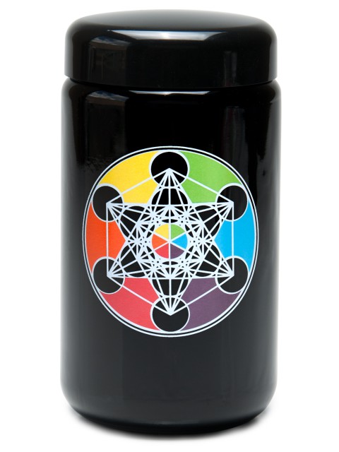 Buy 420 UV Stash Jar Metatron's Cube X-Large