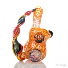 Buy Helio Coil Sherlock With Dichroic Appendage By Amsterdam Glassworx Orange